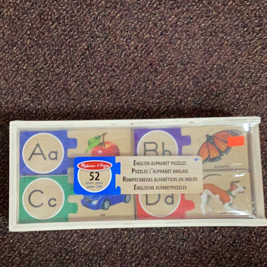 English alphabet puzzle 52 piece set