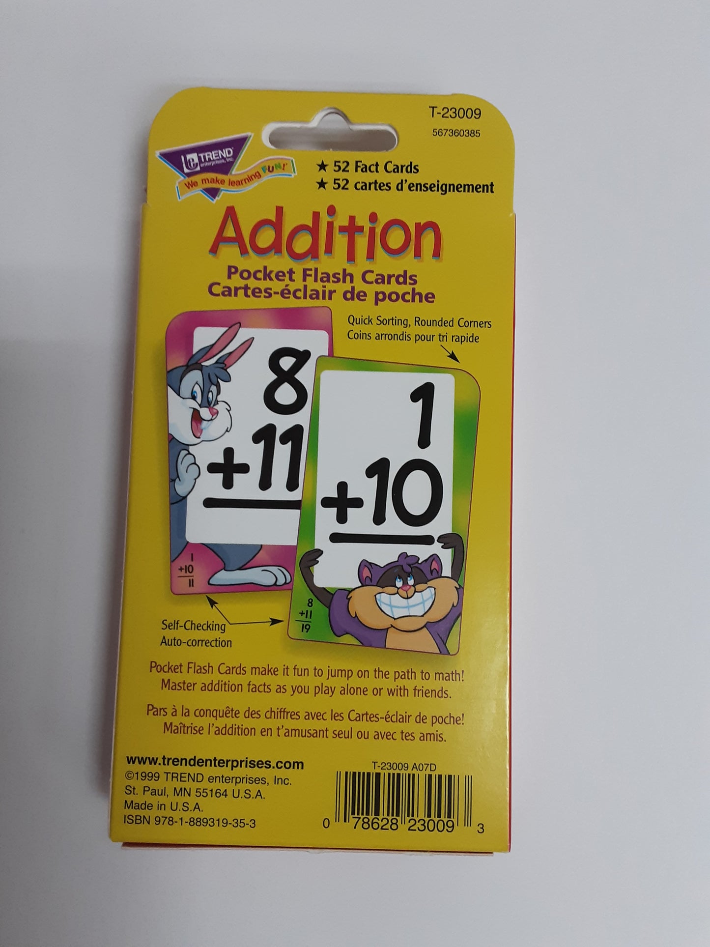 Addition Flash Cards