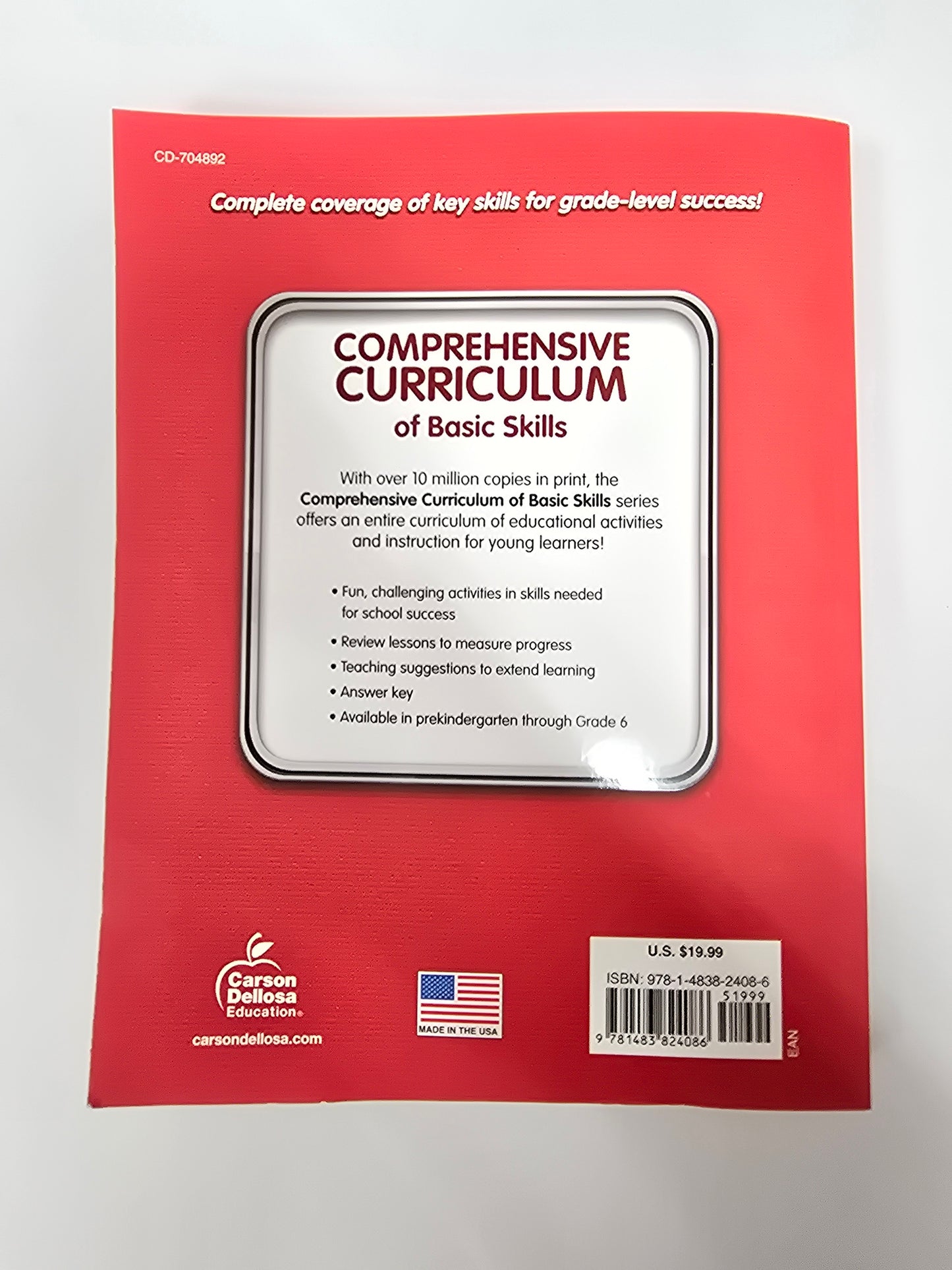Comprehensive Curriculum Of Basic Skills grade Pre-K