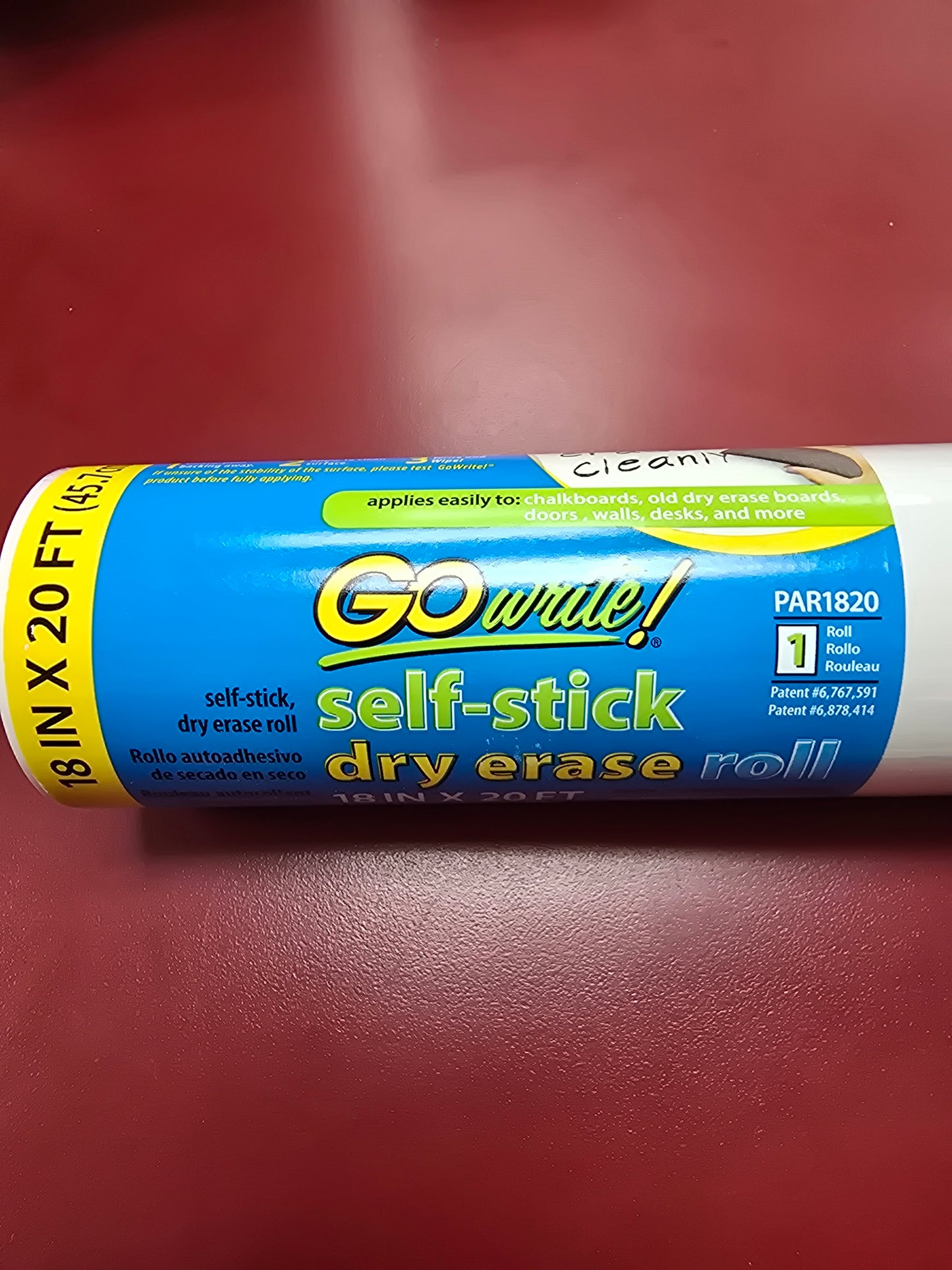 Self Stick Dry Erase Roll