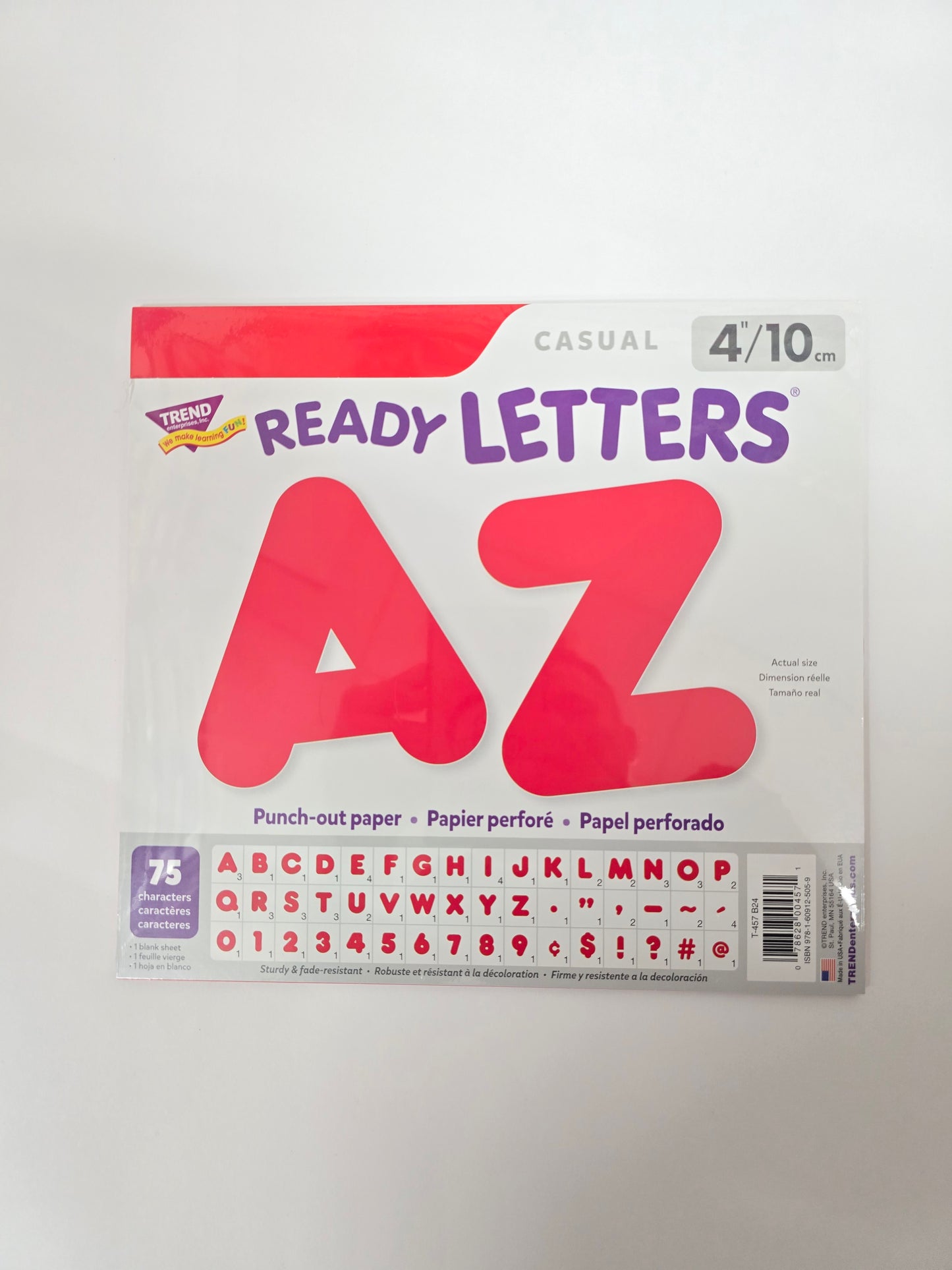 Ready Letters Red Upper/Lower Case