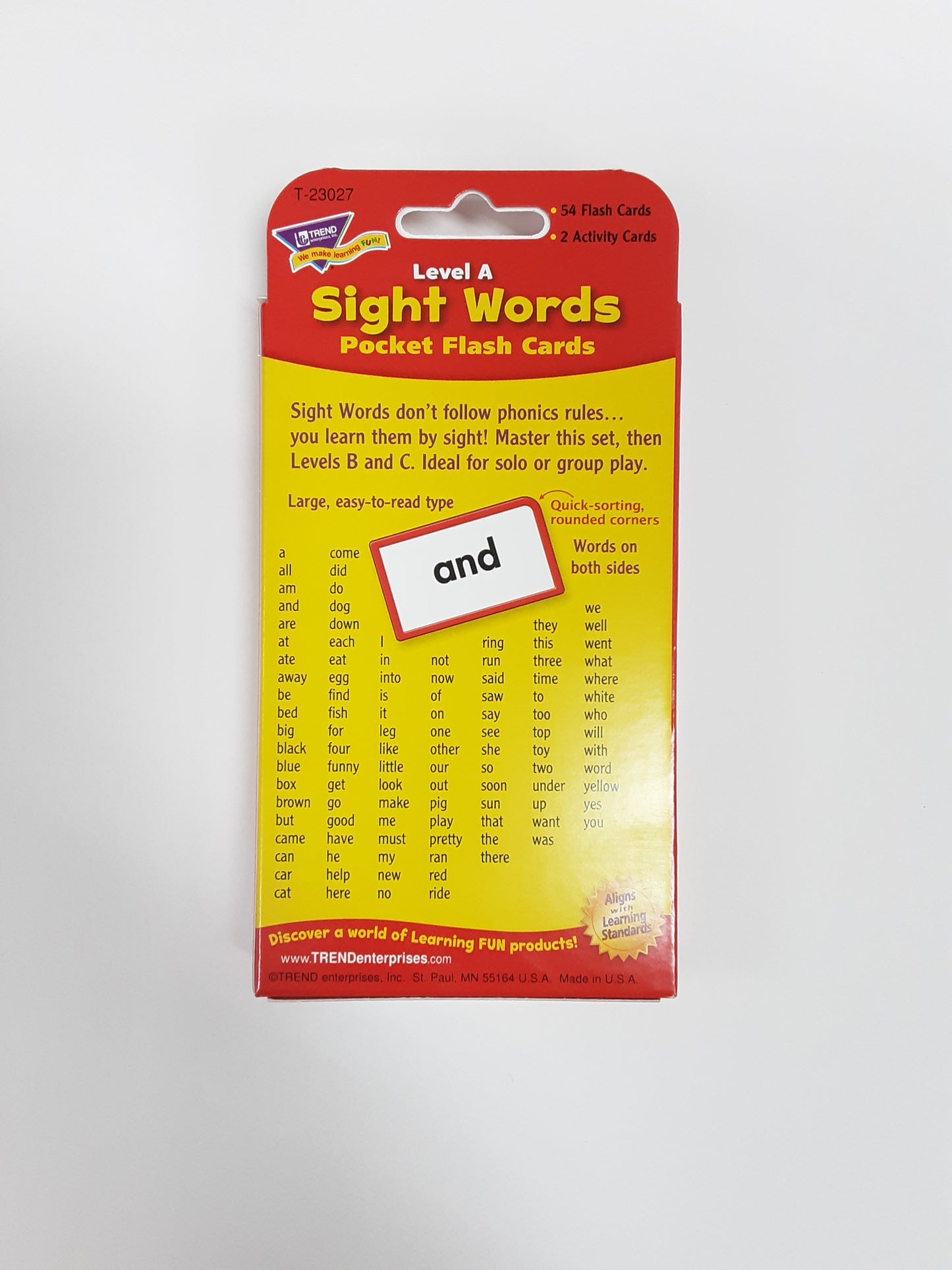 Sight Words Level A