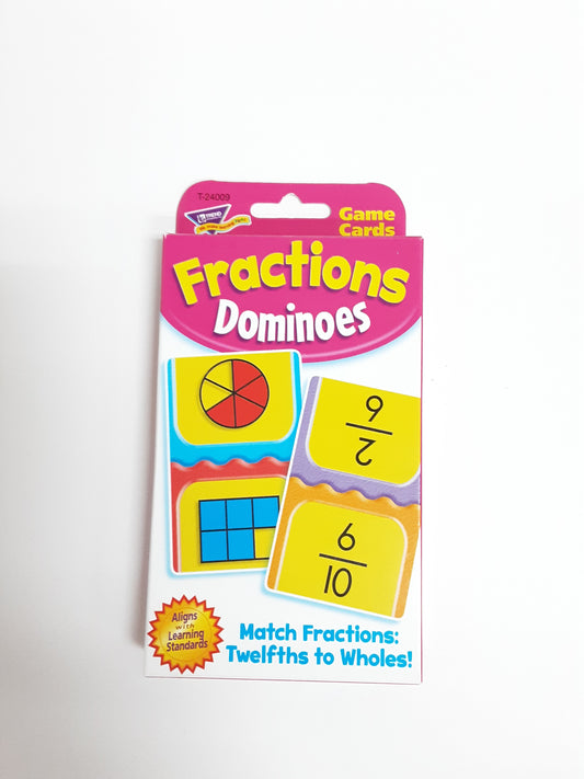 Fraction Domino flashcards