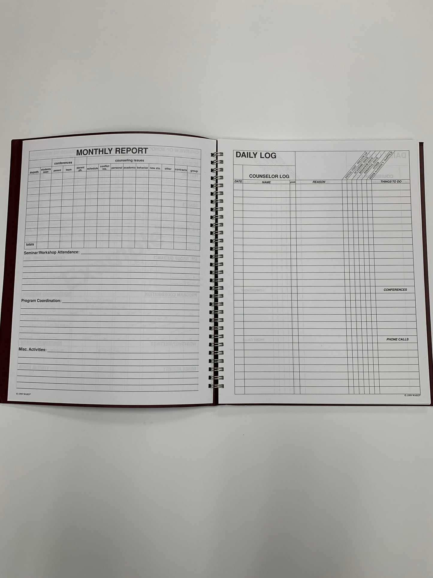 Guidance counselor plan book